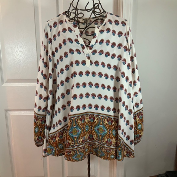 Show Me Your Mu Mu Jamie Tunic Boho Hippie Floral Mini Dress Size Small - Picture 8 of 8